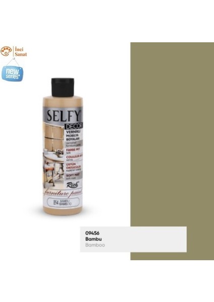 Bambu Selfy Decor Kendinden Vernikli Boya N:854 Su Bazlı Akrilik Mobilya Her Yüzey 240CC