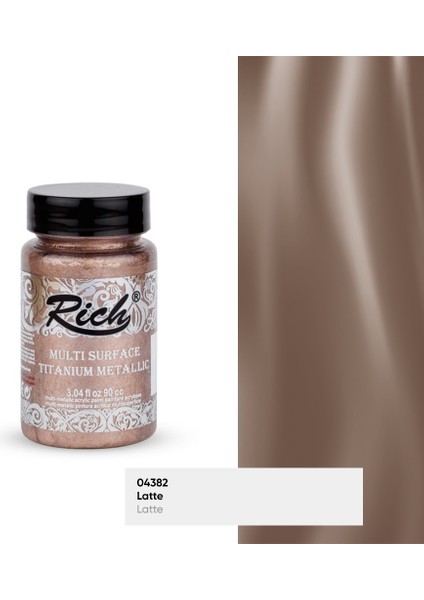 Metalik Latte Multi Surface Titanium Akrilik Boya 90CC
