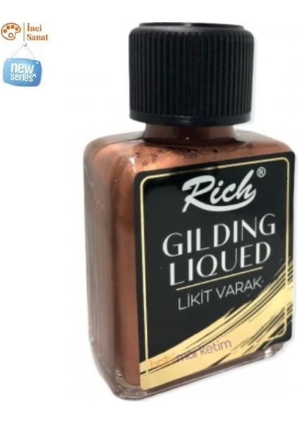 Likit Varak Gilding Liquid Bakır Bronz 75CC