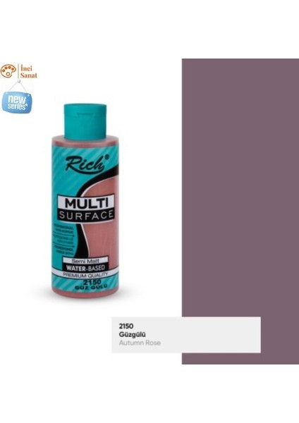 Multi Surface Güz Gülü N:2150 Her Yüzey Akrilik Boya (Cam,ahşap,tuval,seramik,plastik,duvar) 120CC