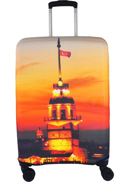 Orta Boy Valiz Kılıfı, Bavul Kılıfı, Valiz & Bavul Koruyucu Vk004