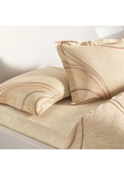 Yeni Sezon Pamuklu Saten Çift Kişilik Nevresim Takımı Elisandra Bakır modelleri