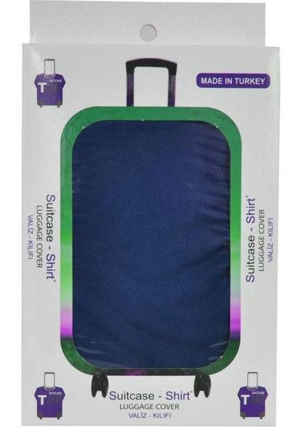 Orta Boy Lacivert Valiz Kılıfı, Bavul Kılıfı, Valiz & Bavul Koruyucu fiyatları