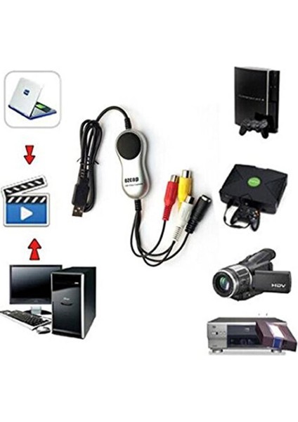 170 USB 2.0 Xbox Ps3 Vhs Hi8 Mini Dv 170 Video Capture Kartı
