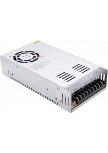 12 Volt 40 Amper Metal Kasa Fanlı Adaptör