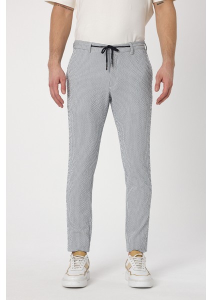 Altero Lacivert Jogger Fit Bağcıklı Rahat Kesim Ilkbahar-Yaz Pantolon modelleri