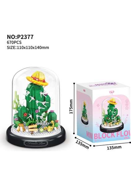 Saksı Yapı Taşı Küçük Pelet Puzzle Kız Serisi Doğum Günü Hediyesi (Yurt Dışından)