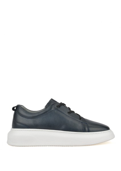 Erkek Deri Sneaker 151987Z133 Lacivert fırsatları