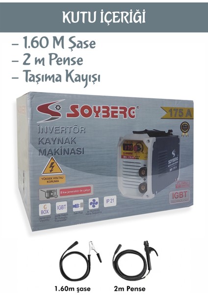 Invertor Kaynak Makinası 175AMPER Profesyonel Kaynak Makinası