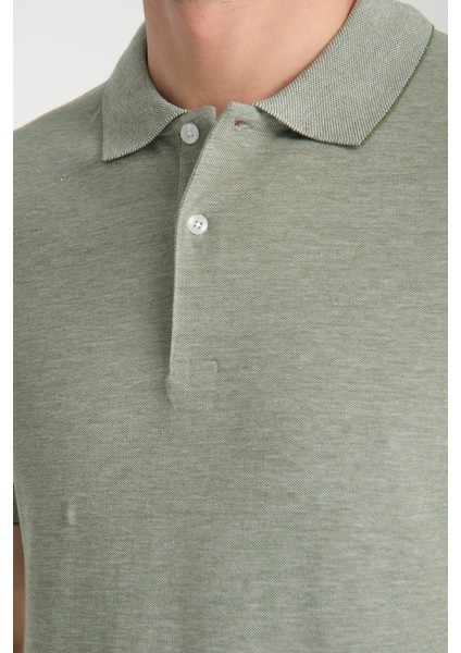 Boggee Pedso Erkek Yeşil Italyan Yaka Çekmez Likralı %100 Pamuklu Kumaş Slim Fit Polo Yaka Tişört fiyatları