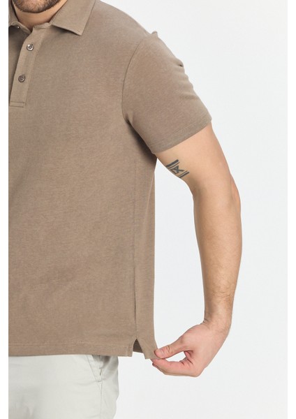 Wolfe Erkek Vizon Likralı Pamuk Karışımlı Çekmeyen Kumaş Kıvrılmaz Yaka Polo Yaka Tişört modelleri