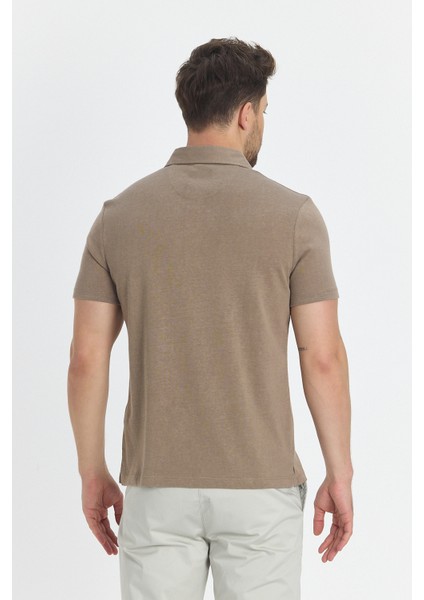 Wolfe Erkek Vizon Likralı Pamuk Karışımlı Çekmeyen Kumaş Kıvrılmaz Yaka Polo Yaka Tişört fırsatları