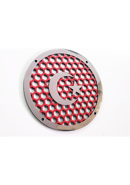 Midrange Bayrak Temalı Kişiye Özel Tasarım Pleksi Hoparlör Kapağı 20 cm 2 Adet