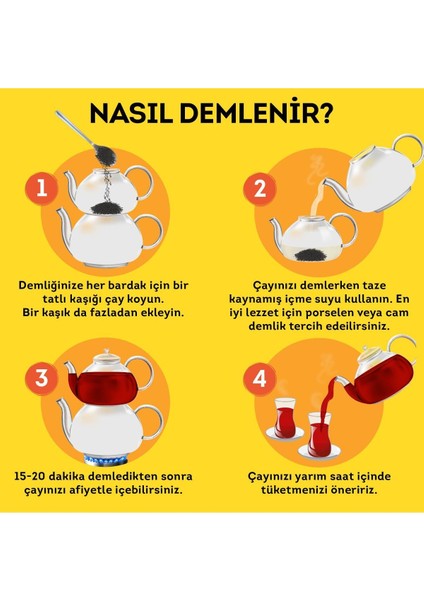 Yellow Label Dökme Siyah Çay 1000 gr x 2 Adet