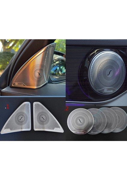 W205 Burmester Set - W205 Tweeter+Hoparlör Kapak Seti