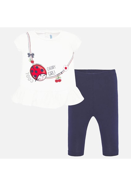 Kız Bebek Tişört Tayt 2 Li Set 1715