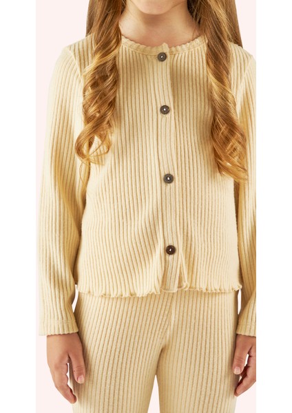 Kız Çocuk Örme Bej 2'li Triko Takım fiyatları