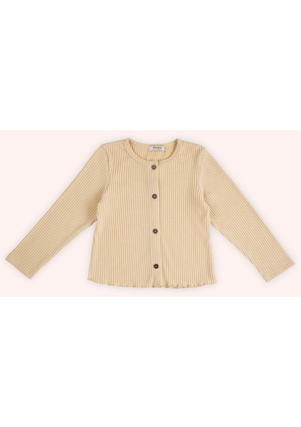 Kız Çocuk Örme Bej 2'li Triko Takım modelleri