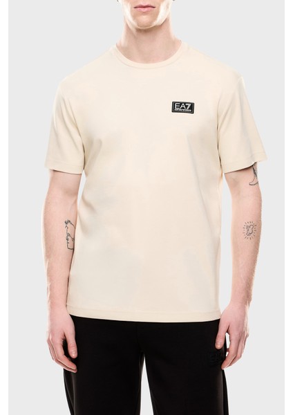 Pamuk Regular Fit Bisiklet Yaka Logolu T Shirt Erkek T Shirt 7M000516 AF14616 U1079