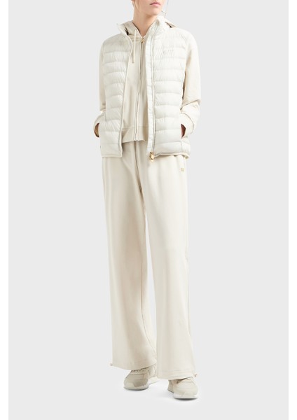 Logolu Streç Pamuklu Relaxed Fit Kapüşonlu Eşofman Takımı Bayan Eşofman Takımı 7W000086 AF13135 U1112