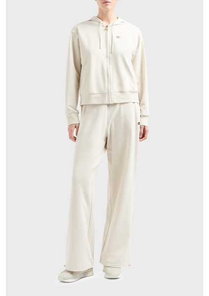 Logolu Streç Pamuklu Relaxed Fit Kapüşonlu Eşofman Takımı Bayan Eşofman Takımı 7W000086 AF13135 U1112 modelleri