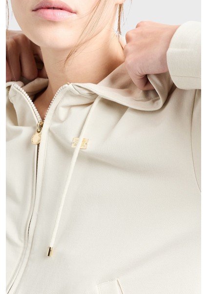 Logolu Streç Pamuklu Relaxed Fit Kapüşonlu Eşofman Takımı Bayan Eşofman Takımı 7W000086 AF13135 U1112 fırsatları