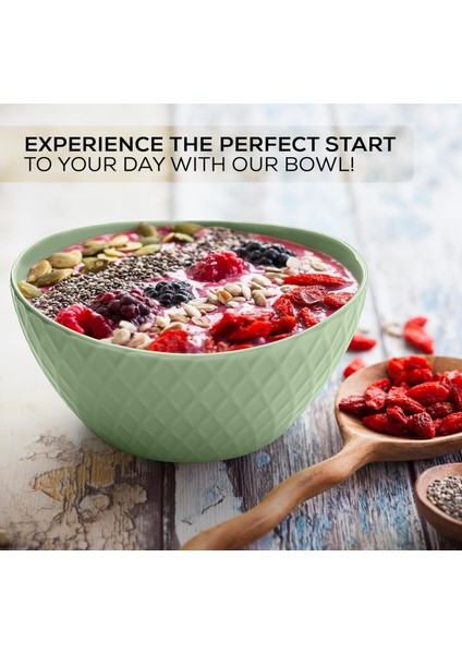 Mıamıo - 6 x 800 ml - Kase Seti/tahıl Kasesi Seti - Modern Bowls Matte – Kase Seti Büyük - Palmanova Koleksiyonu