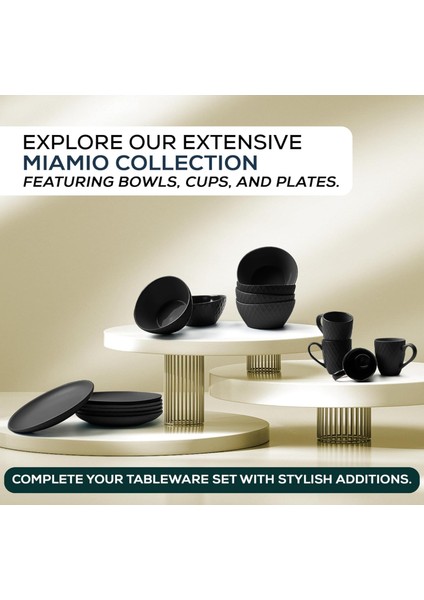 Mıamıo - 6 x 800 ml - Kase Seti/tahıl Kasesi Seti - Modern Bowls Matte – Kase Seti Büyük - Palmanova Koleksiyonu