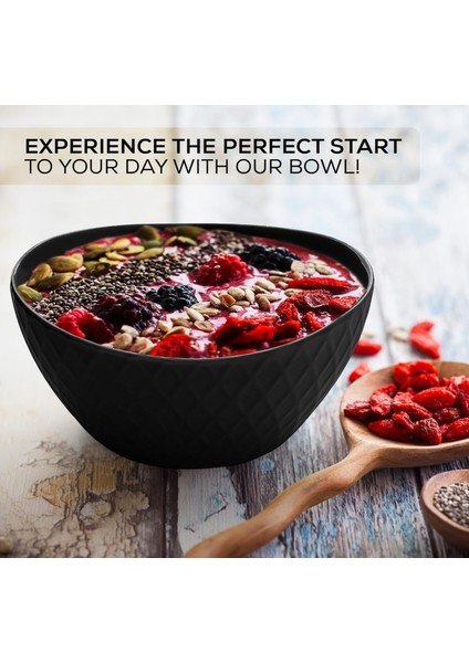 Mıamıo - 6 x 800 ml - Kase Seti/tahıl Kasesi Seti - Modern Bowls Matte – Kase Seti Büyük - Palmanova Koleksiyonu