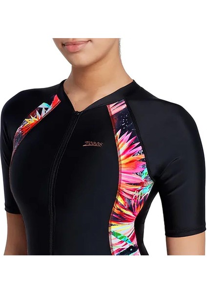 Stellar Kneesuit Sleeve Print Kadın Mayosu modelleri