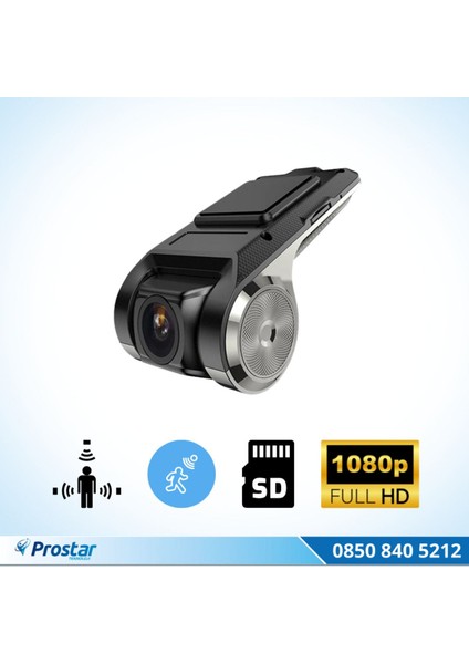 Araç Dvr Sürüş Kaydedici Kamera USB Full Hd 1080P 170° Geniş Açı fiyatları