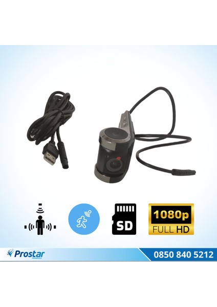 Araç Dvr Sürüş Kaydedici Kamera USB Full Hd 1080P 170° Geniş Açı fırsatları