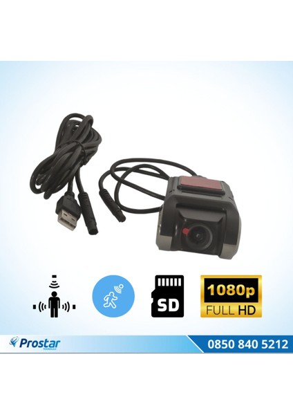 Araç Dvr Sürüş Kaydedici Kamera USB Full Hd 1080P 170° Geniş Açı indirimleri