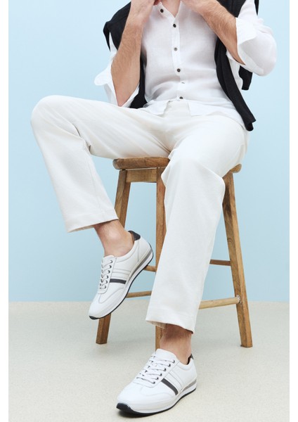 Erkek Deri Sneaker 1511002Z060 Beyaz fiyatları