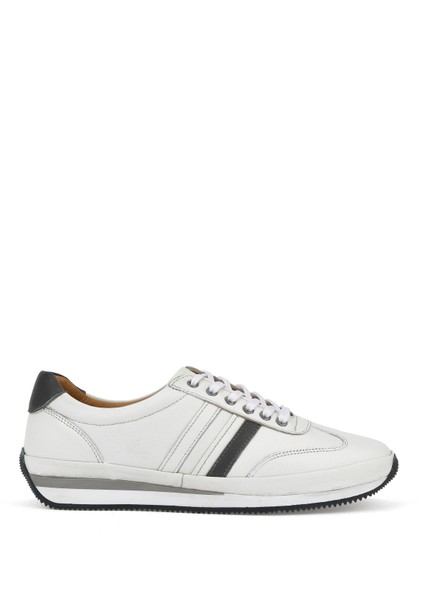 Erkek Deri Sneaker 1511002Z060 Beyaz fırsatları
