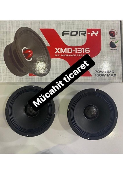 Forx XMD-1316 16CM Midrange 160WAT 70RMS Yeni Seri Kapaksız Iki Adet fiyatları