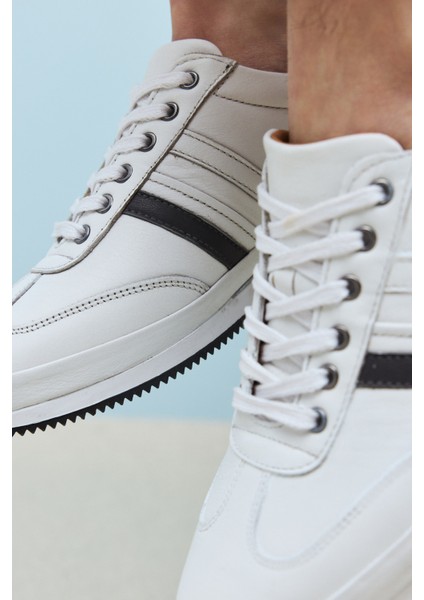 Erkek Deri Sneaker 1511002Z060 Beyaz