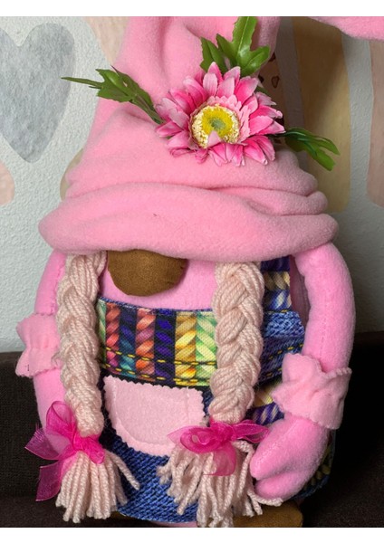 Pembe Peluş Sevimli Cüce Pembe Saç Detaylı 40 cm modelleri