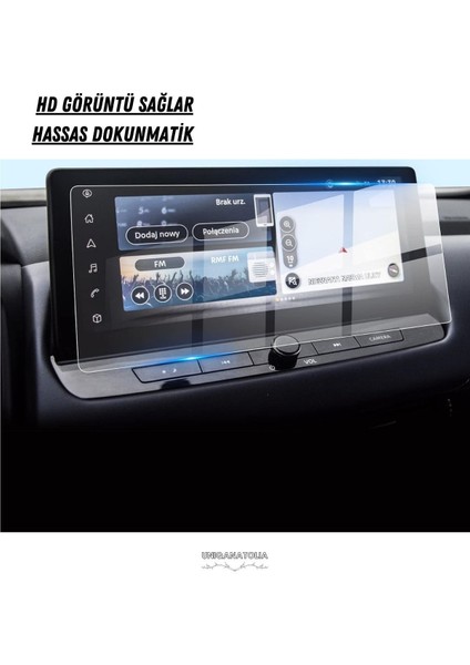 Nissan Qashqai 12.3 Inç 2024 Navigasyon ve Multimedya Uyumlu Nano Ekran Koruyucu