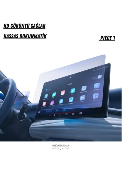 Byd Atto 3 2023 2024 Hayalet Gösterge ve Multimedya Uyumlu Nano Ekran Koruyucu