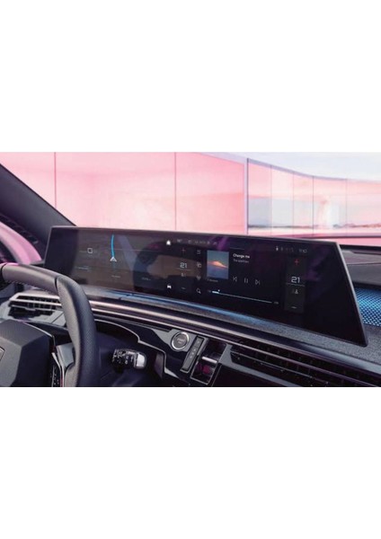 Peugeot 3008 Yeni 21 Inç Dijital Gösterge Navigasyon ve Klima Uyumlu Nano Ekran Koruyucu 2 Li Set