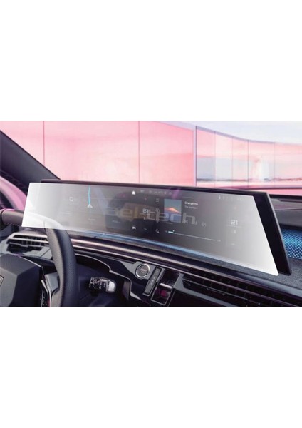 Peugeot 3008 Yeni 21 Inç Dijital Gösterge Navigasyon ve Klima Uyumlu Nano Ekran Koruyucu 2 Li Set