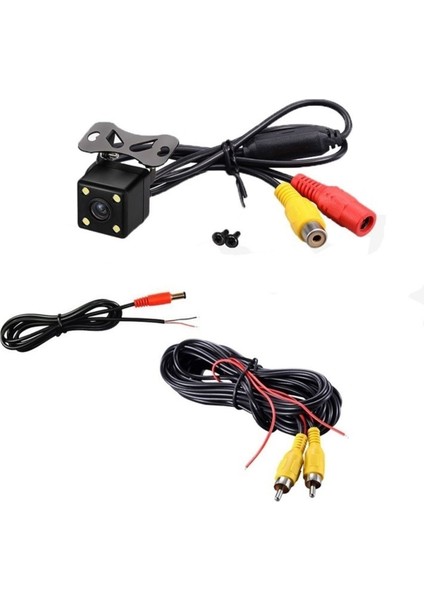 4.3 Inç Tft LCD Ekran Araba Monitör Uyumlu + 4 LED Gece Görüş Geri Vites Kamera Seti fiyatları