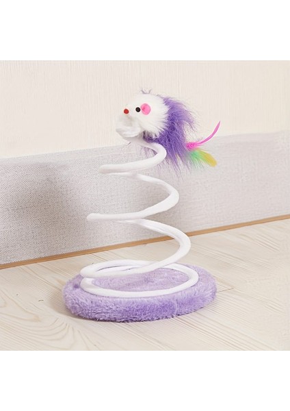 Tineke Yaylı Fareli Çember Hacı Yatmaz Kedi Oyuncağı 23 x 14 cm 1 Adet fiyatları