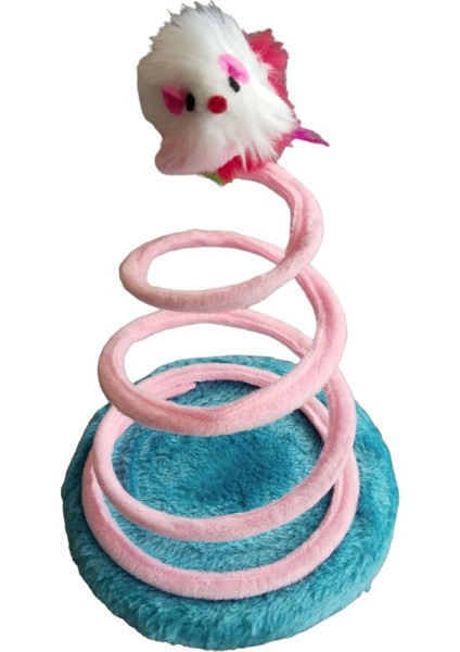 Tineke Yaylı Fareli Çember Hacı Yatmaz Kedi Oyuncağı 23 x 14 cm 1 Adet modelleri