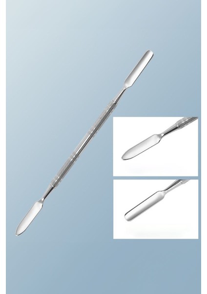 2 Parça Çelik Makyaj Fondöten Krem Oje Karıştırma Spatula Palet Set MT158