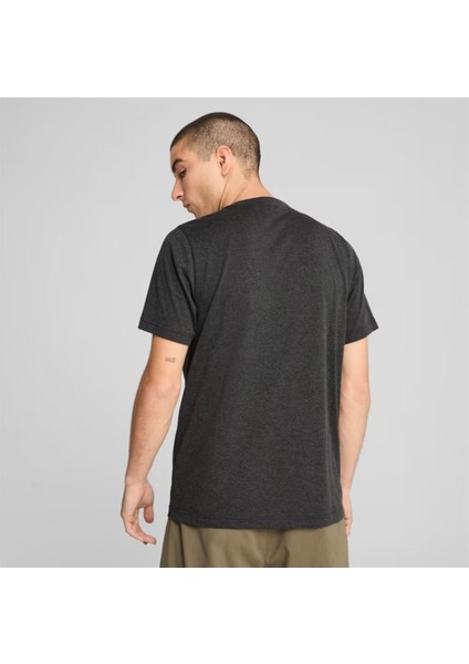 Ess No.1 Logo Heather Tee Erkek Antrasit Spor Tişört - 682550 07 fiyatları