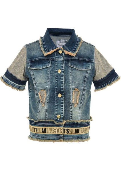 Kız Çocuk Kısa Kollu Denim Çeket fiyatları