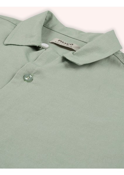 Erkek Bebek Yeşil Oxford Gömlek modelleri