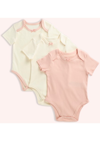 Yenidoğan 3'lü Renkli Body Set